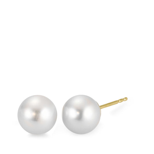 Stud earrings 18k Yellow Gold Freshwater pearl