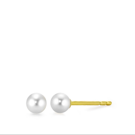 Stud earrings 18k Yellow Gold Freshwater pearl