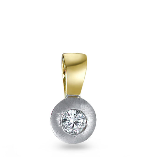 Pendant 18k Yellow Gold, 18k White Gold Diamond 0.05 ct, w-si