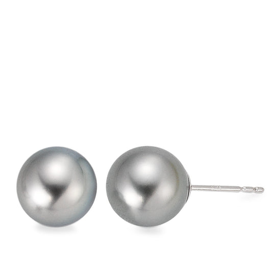 Stud earrings 18k White Gold Tahitian pearl