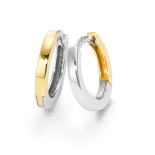 Hinged hoop 18k Yellow Gold, 18k White Gold