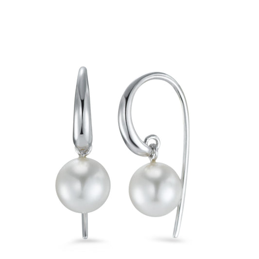 Drop Earrings 18k White Gold Freshwater pearl