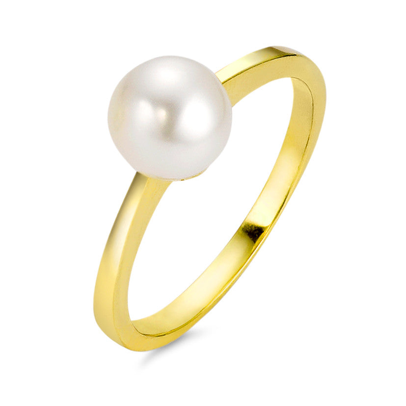 Ring 18k Yellow Gold Freshwater pearl