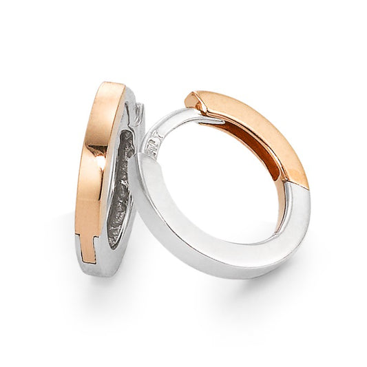 Hinged hoop 18k Red Gold, 18k White Gold