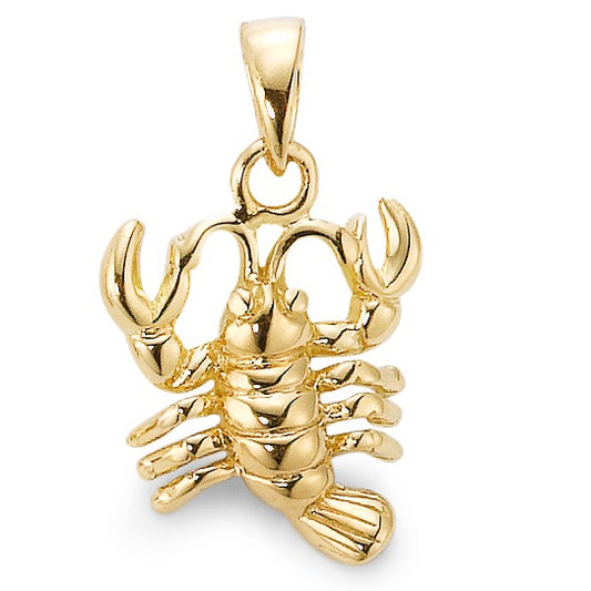 Pendant 9k Yellow Gold Zodiac Sign Cancer