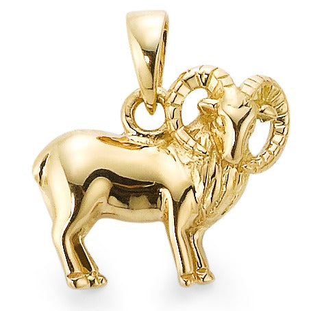 Pendant 18k Yellow Gold Zodiac Sign Aries