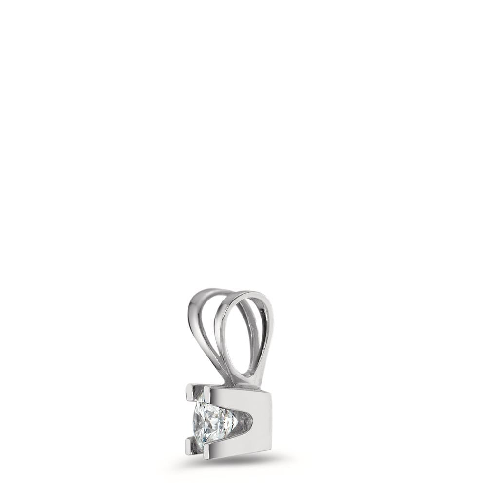 Pendant 18k White Gold Diamond 0.15 ct, w-si