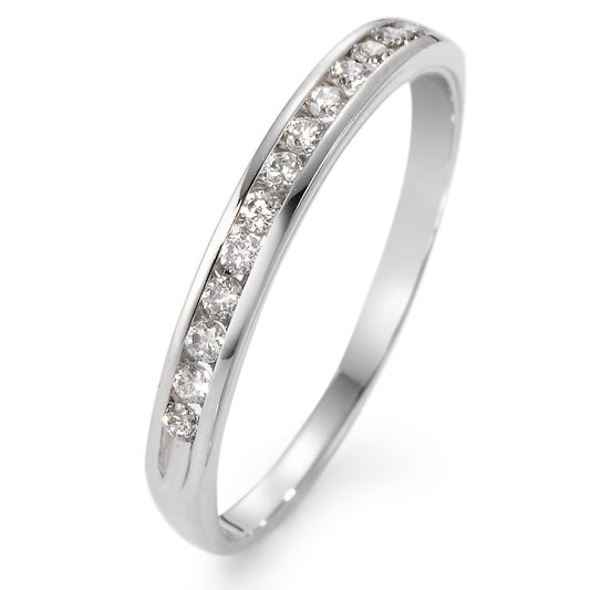 Memory ring 18k White Gold Diamond White, 0.15 ct, 13 Stones, w-si