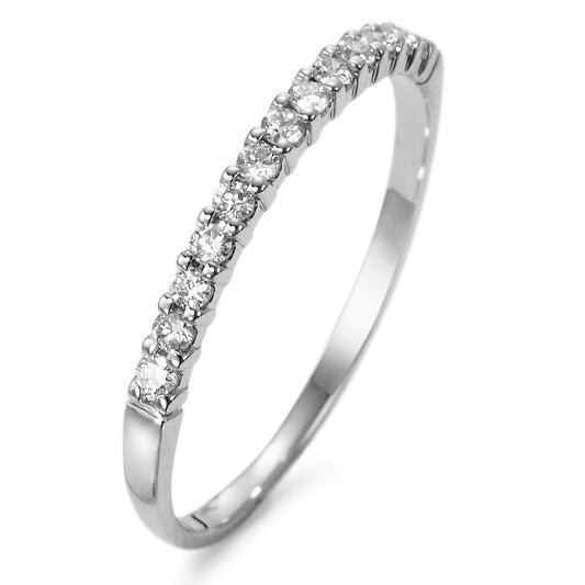 Memory ring 18k White Gold Diamond White, 0.15 ct, 13 Stones, w-si