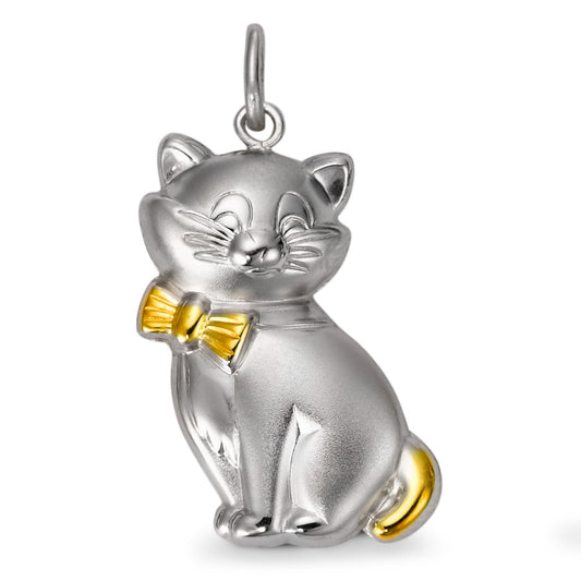 Pendant Silver Rhodium plated Cat