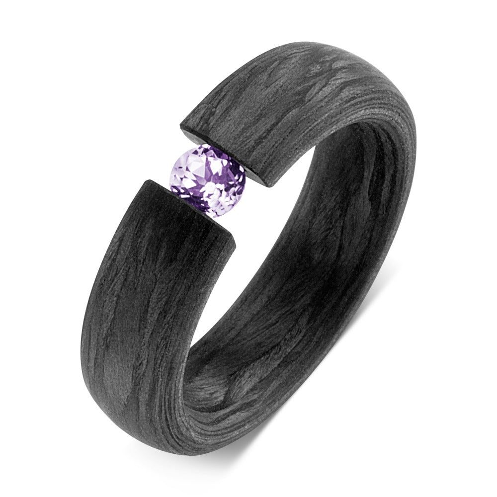 Ring Carbon Amethyst Violet