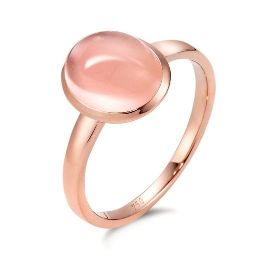 Ring 18k Rose Gold Rose Quartz