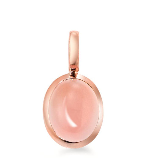 Pendant 18k Rose Gold Rose Quartz Rose