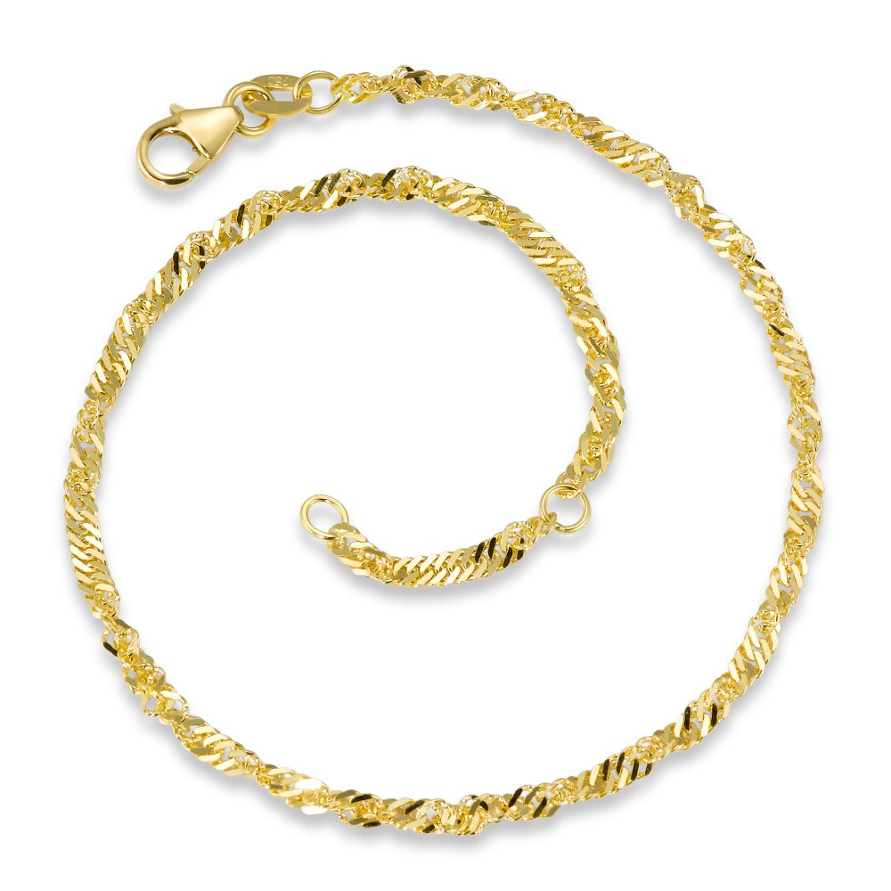 Anklet 18k Yellow Gold 22-24 cm Ø2.5 mm