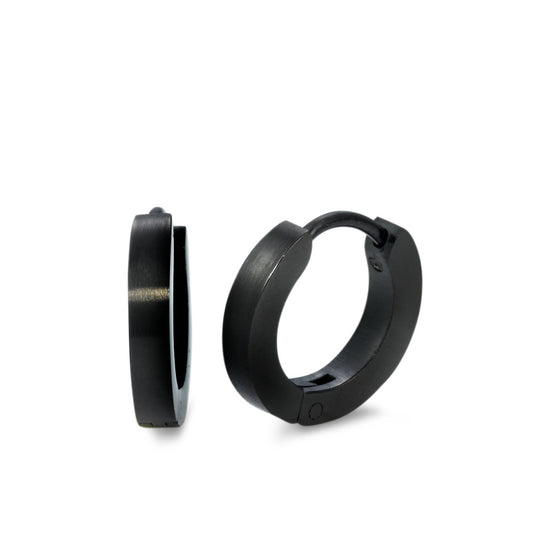 Hinged hoop Stainless steel Black IP coated