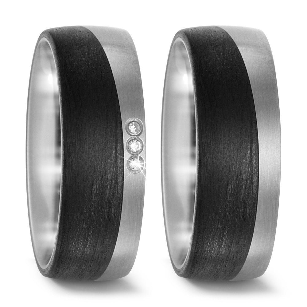 Wedding Ring Titanium, Carbon