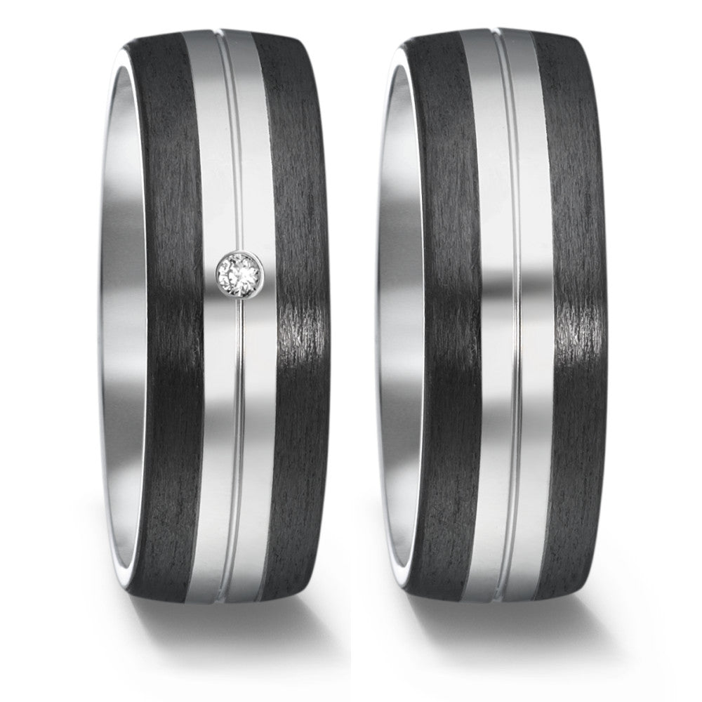 Wedding Ring Titanium, Carbon