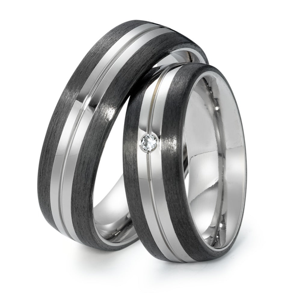 Wedding Ring Titanium, Carbon