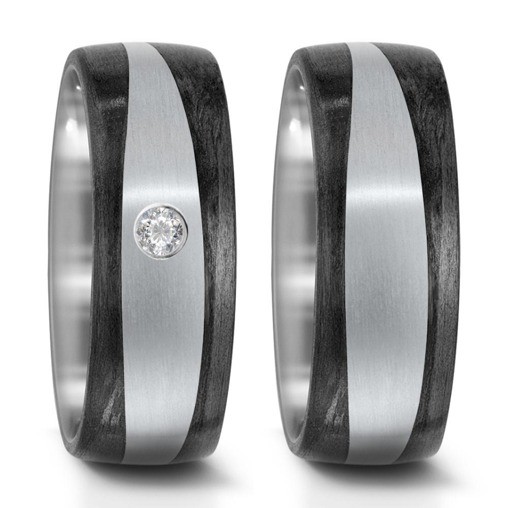 Wedding Ring Titanium, Carbon