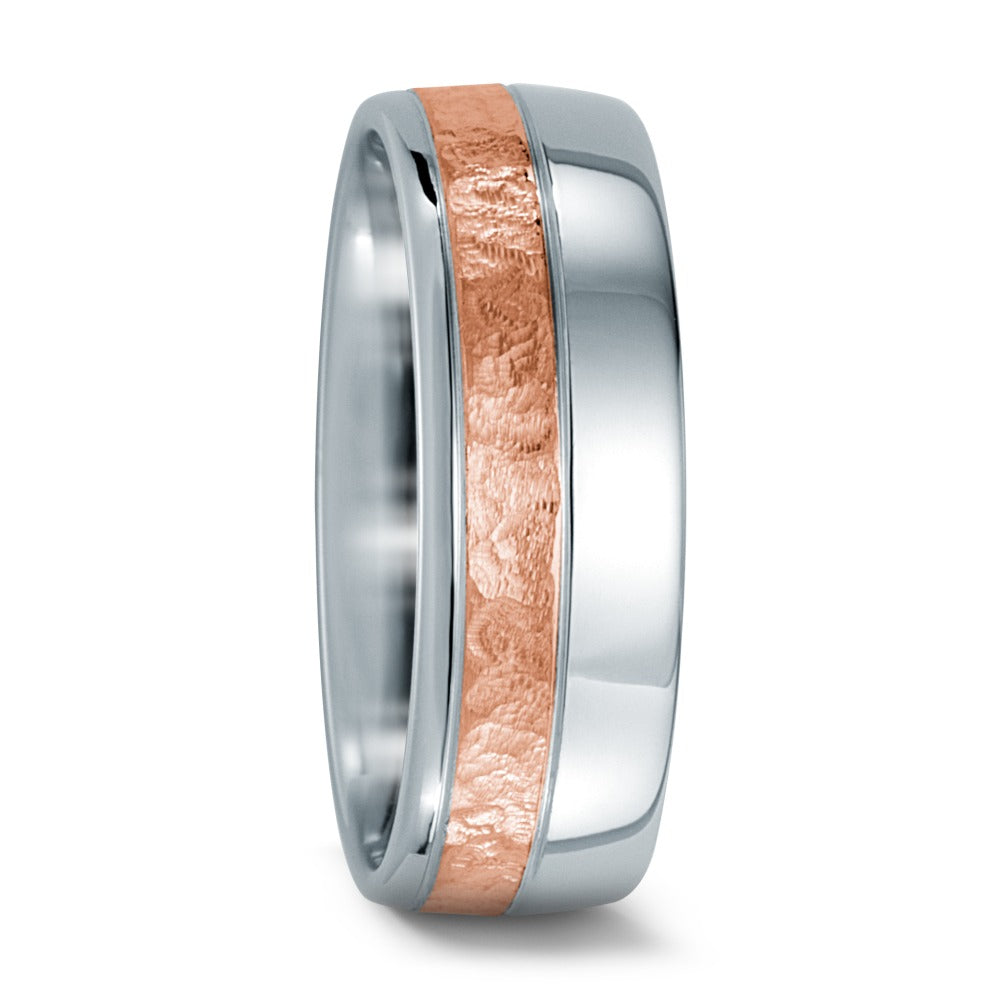 Wedding Ring Stainless steel, 14k Red Gold