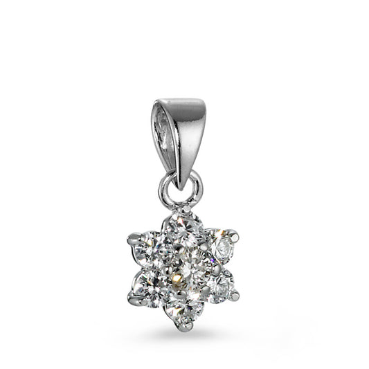 Pendant Silver Zirconia 7 Stones Rhodium plated Ø8.5 mm