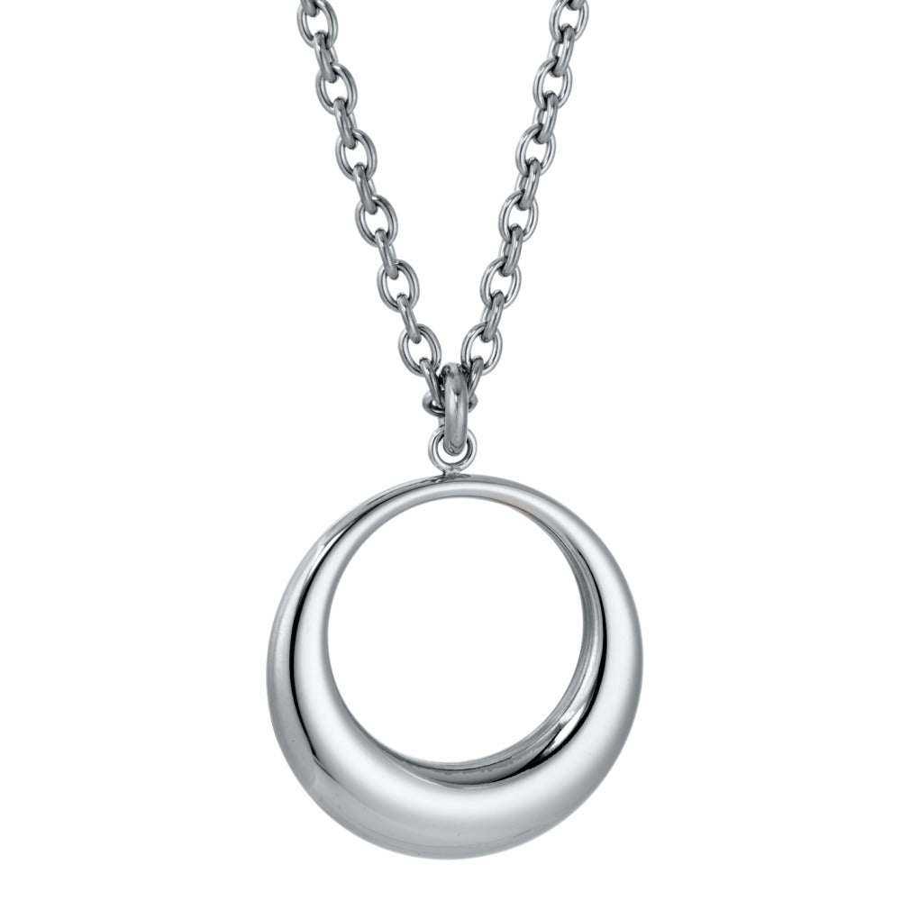 Necklace with pendant Stainless steel 60 cm Ø34 mm