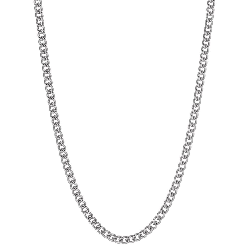 Curb-Necklace Stainless steel 45 cm