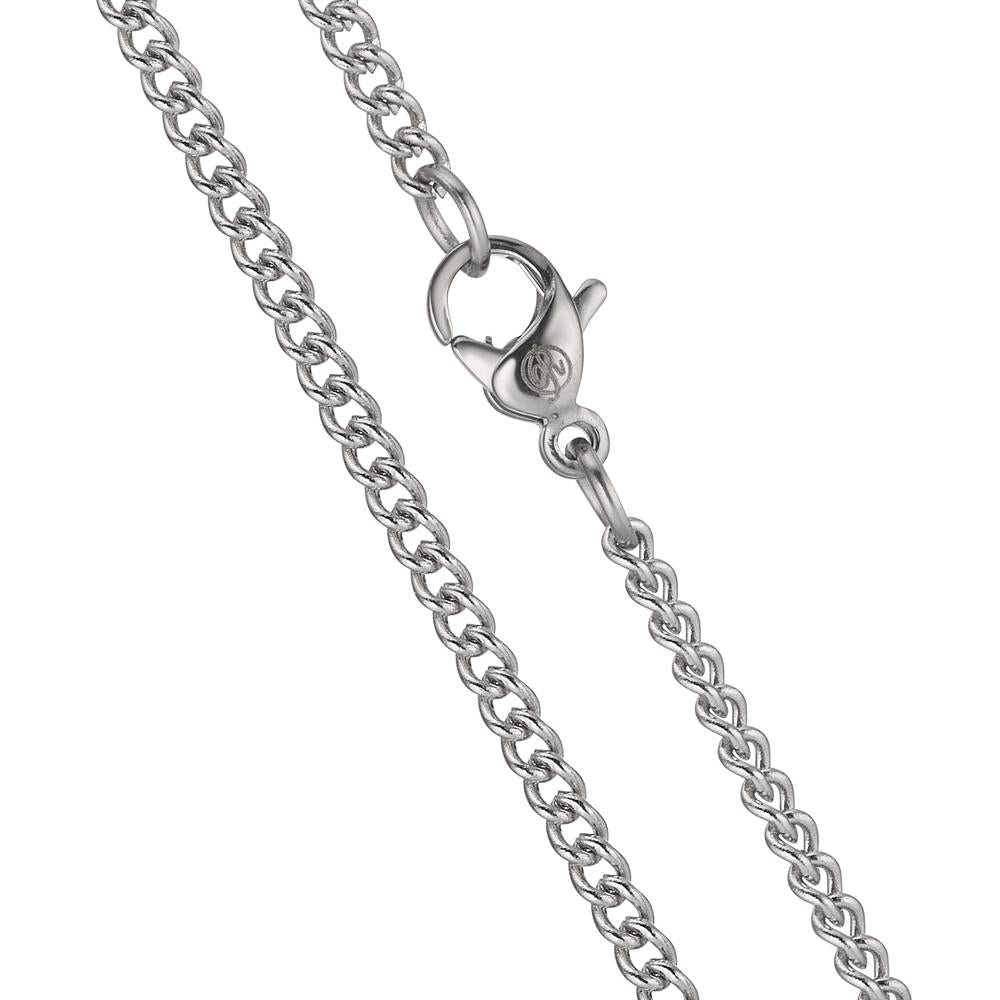 Curb-Necklace Stainless steel 45 cm