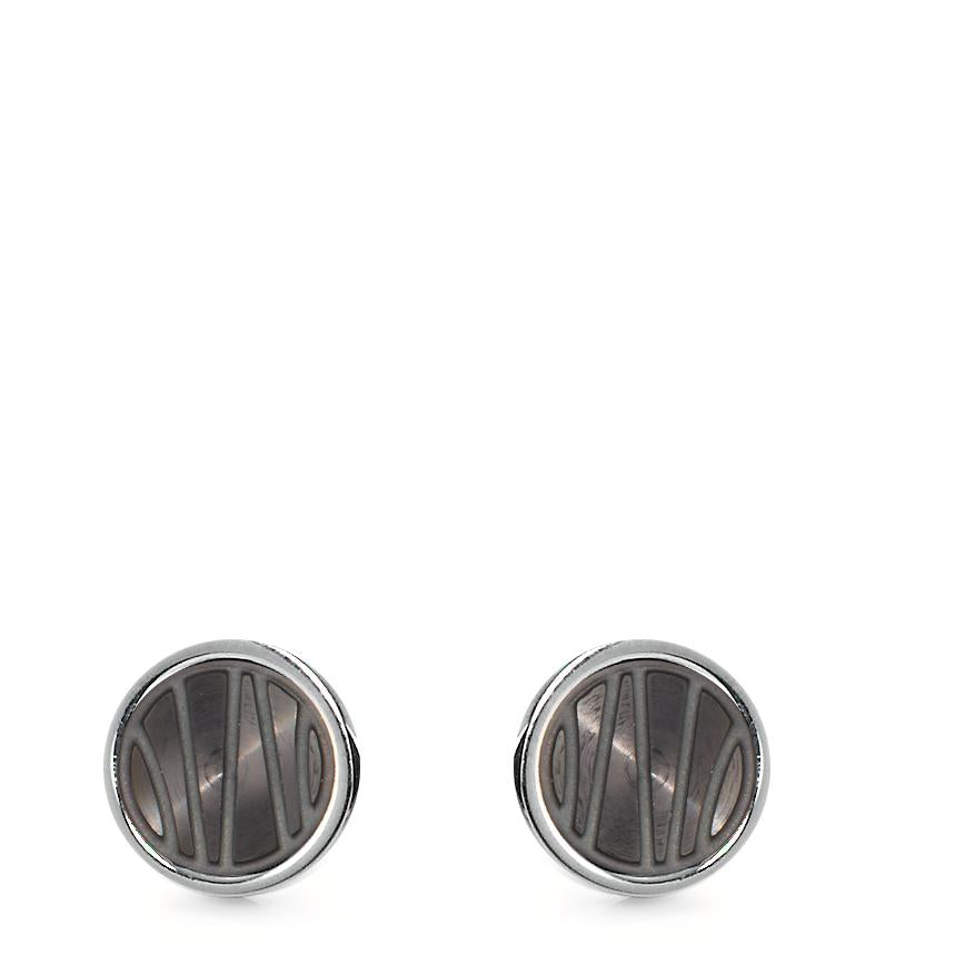 Stud earrings Stainless steel IP coated Ø9 mm