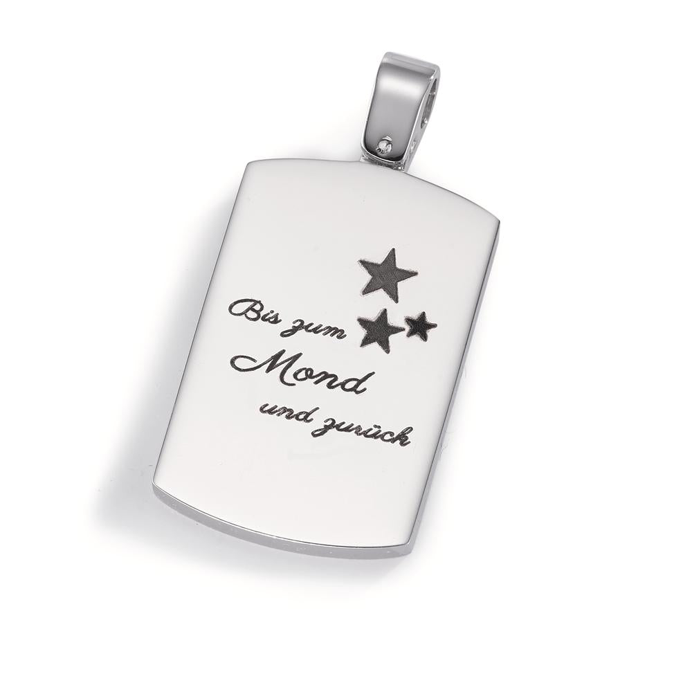 Engravable pendant Stainless steel