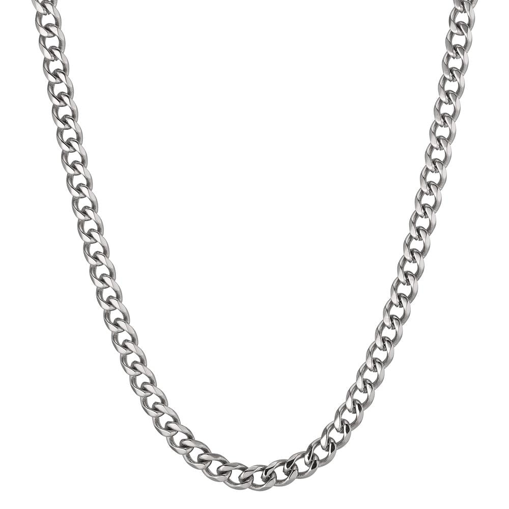 Curb-Necklace Stainless steel 45 cm