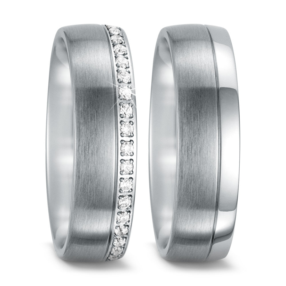 Wedding Ring Stainless steel Zirconia