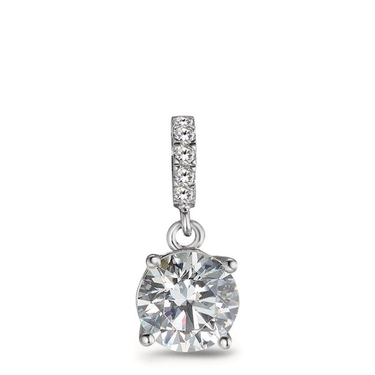 Pendant Silver Zirconia 6 Stones Rhodium plated