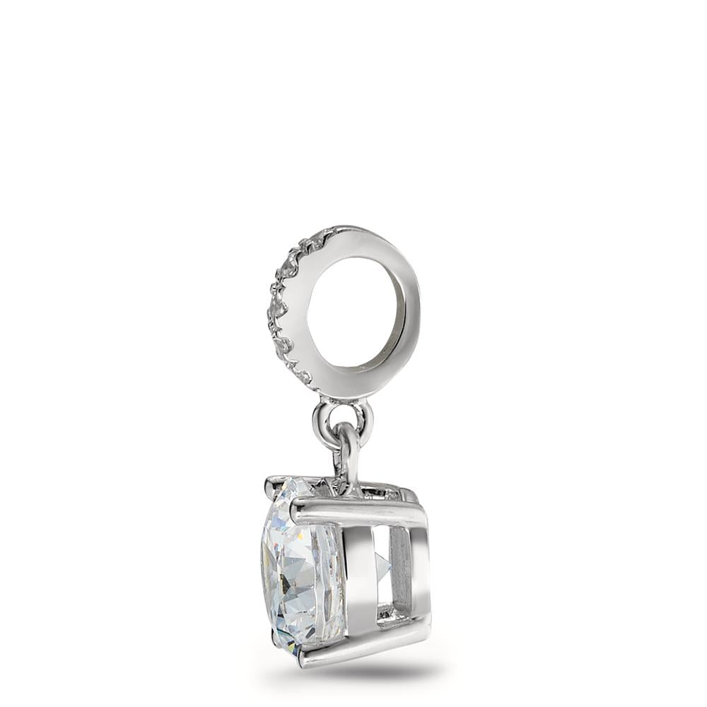 Pendant Silver Zirconia 6 Stones Rhodium plated