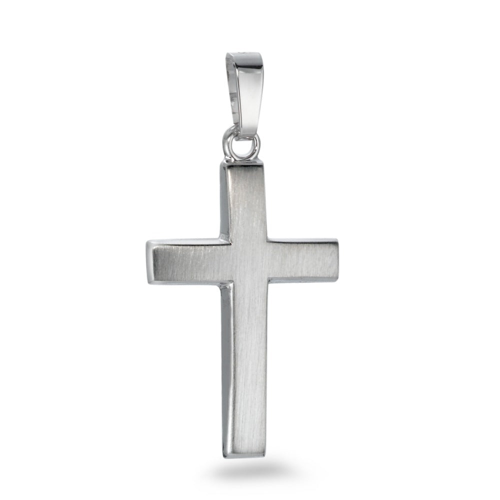 Pendant 9k White Gold Cross