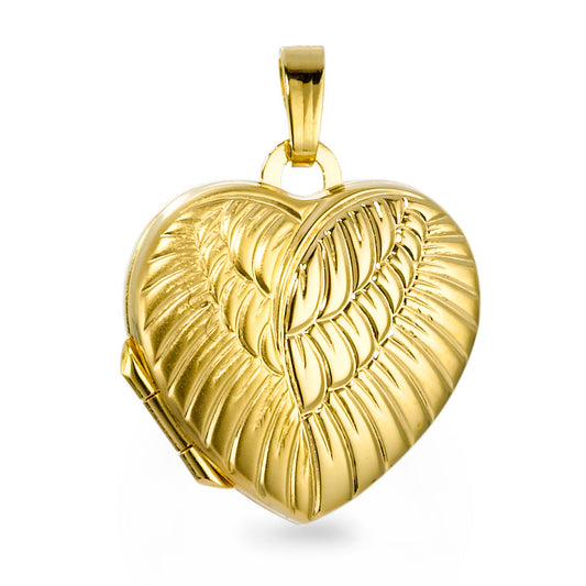 Locket 9k Yellow Gold Wing Ø17 mm