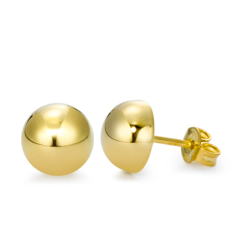 Stud earrings 9k Yellow Gold Ø8 mm