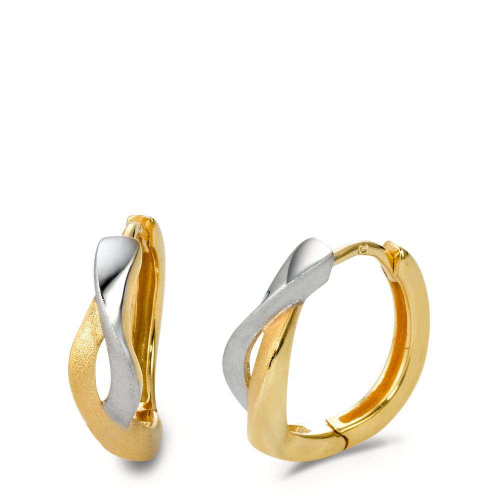 Hinged hoop 9k Yellow Gold, 9k White Gold