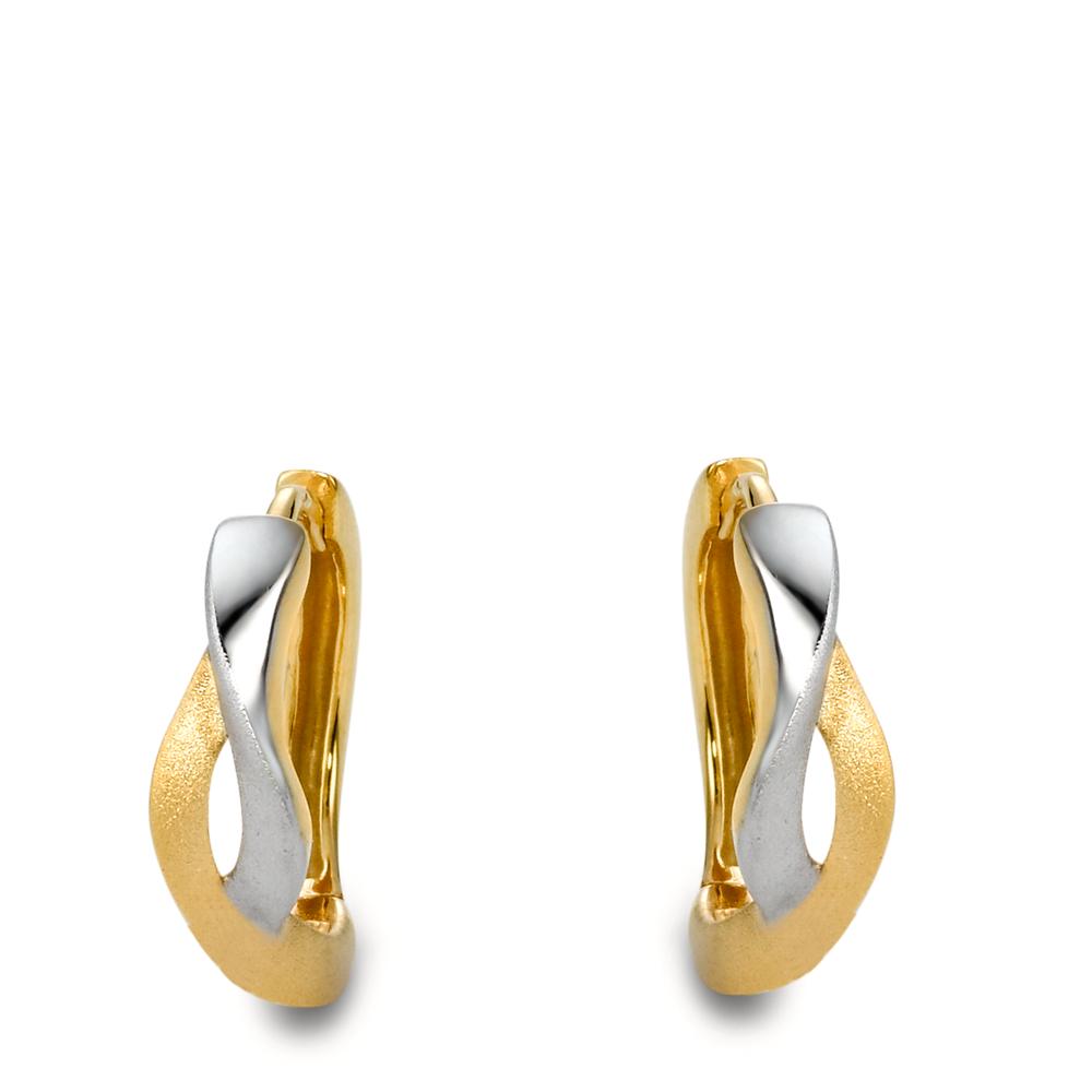 Hinged hoop 9k Yellow Gold, 9k White Gold