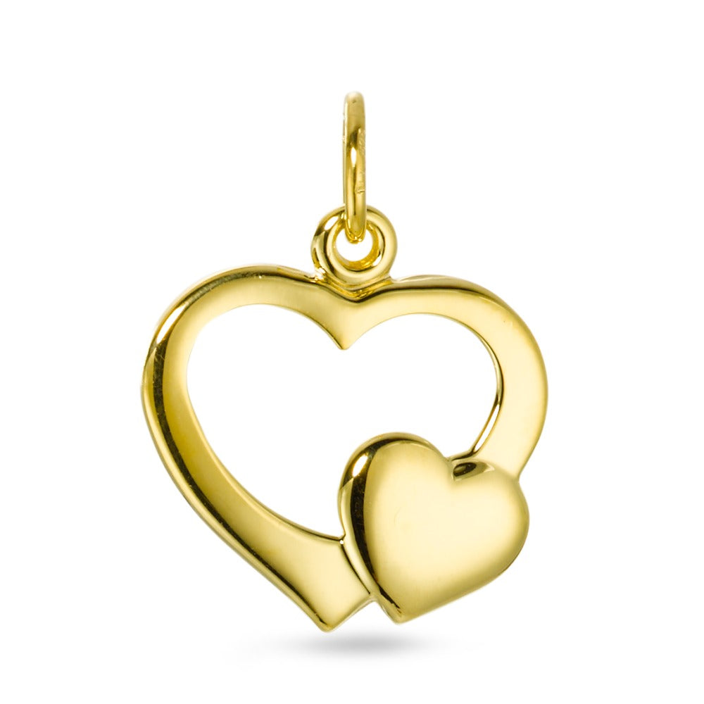 Pendant 9k Yellow Gold Heart Ø15 mm