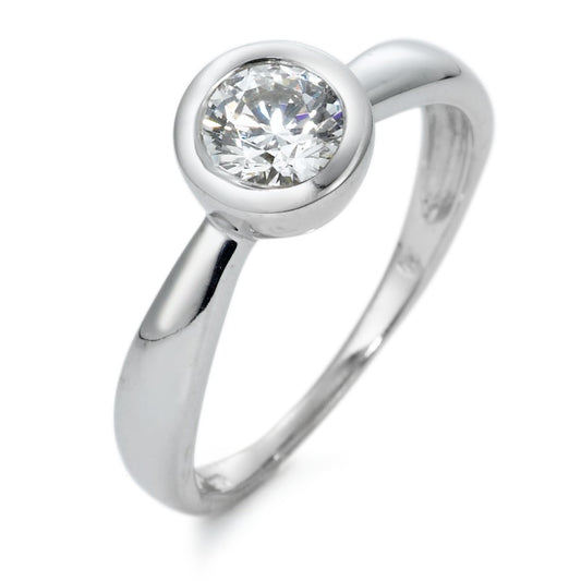 Ring 9k White Gold Zirconia Ø7 mm