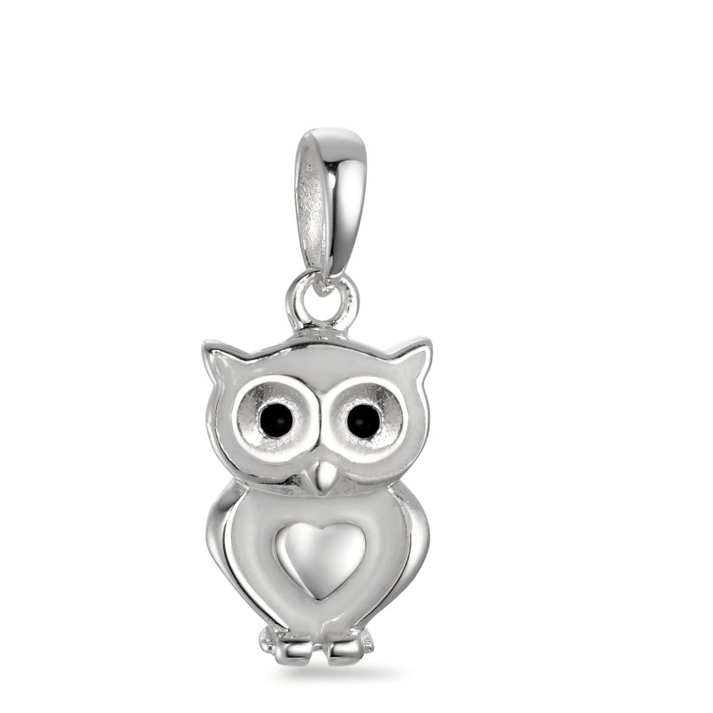 Pendant Silver Lacquered Owl