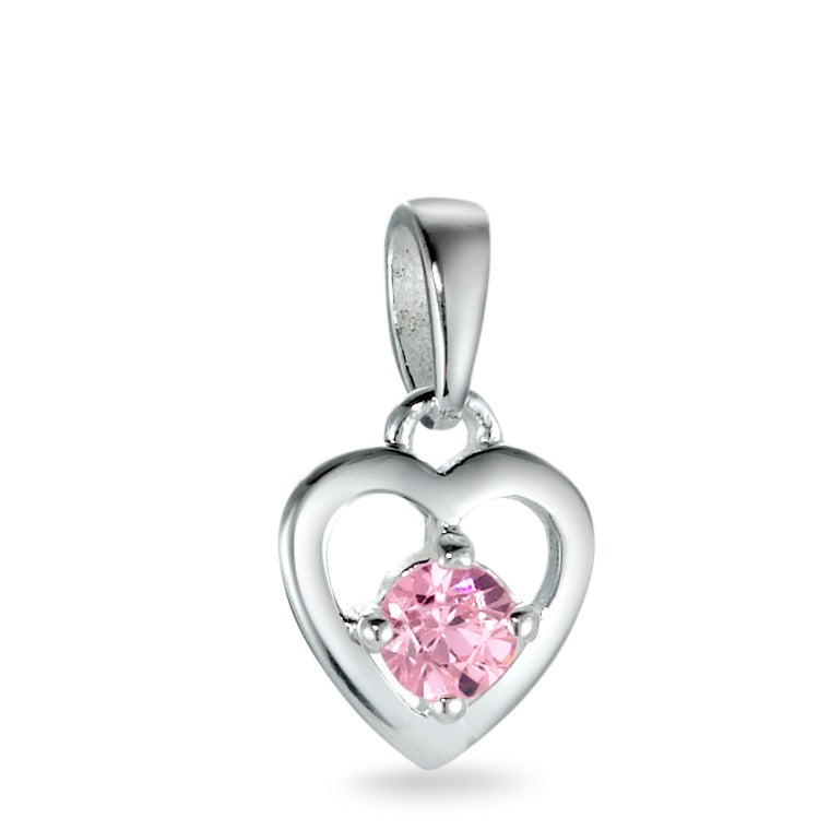 Pendant Silver Zirconia Heart