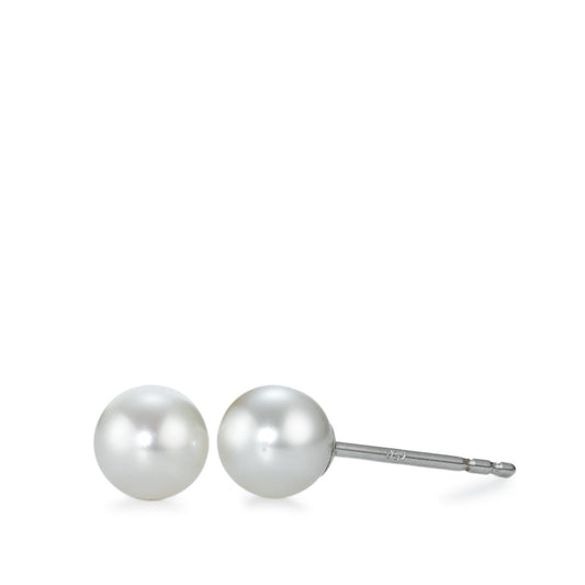 Stud earrings 18k White Gold Freshwater pearl