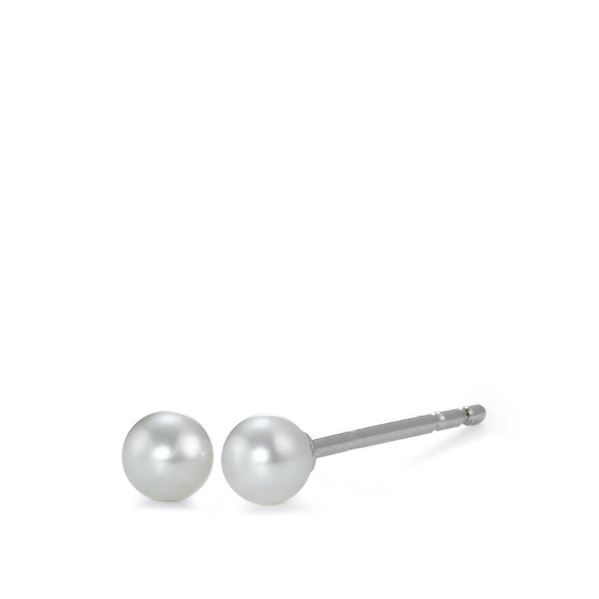 Stud earrings 18k White Gold Freshwater pearl