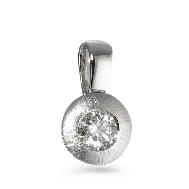 Pendant 18k White Gold Diamond 0.20 ct, w-si