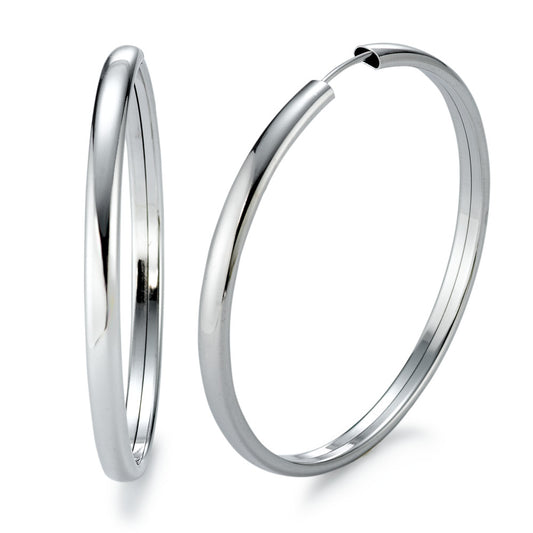 Hoop earrings Silver Rhodium plated