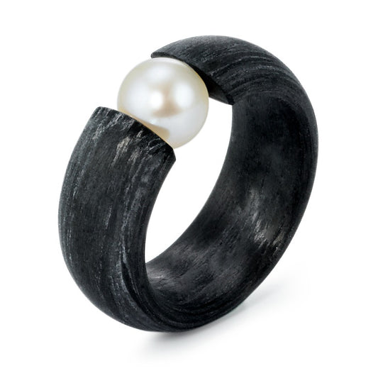 Ring Carbon Freshwater pearl