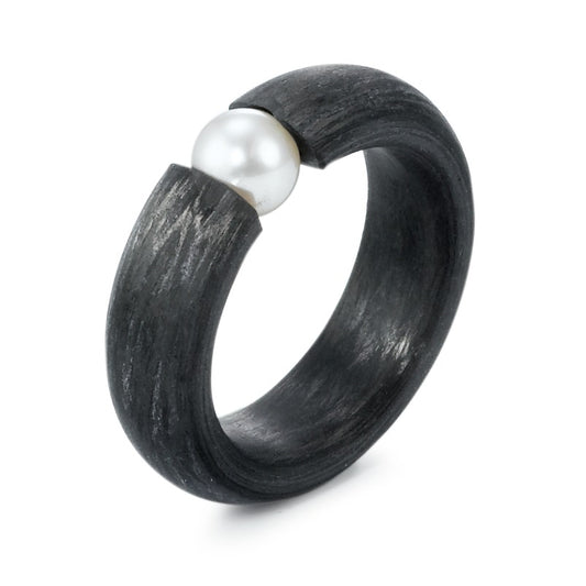 Ring Carbon Freshwater pearl