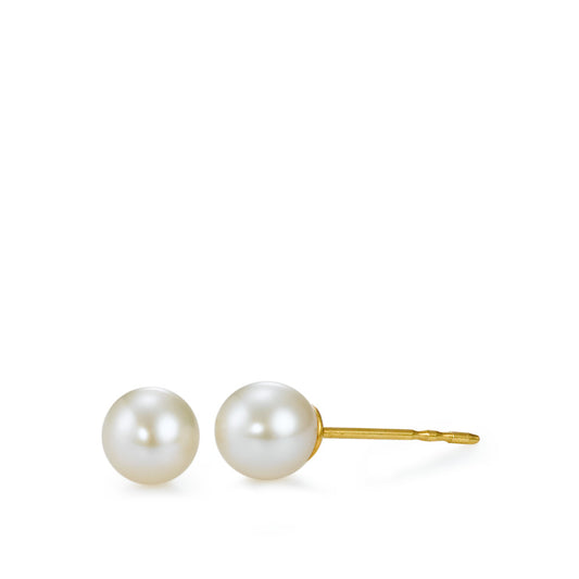 Stud earrings 9k Yellow Gold Freshwater pearl